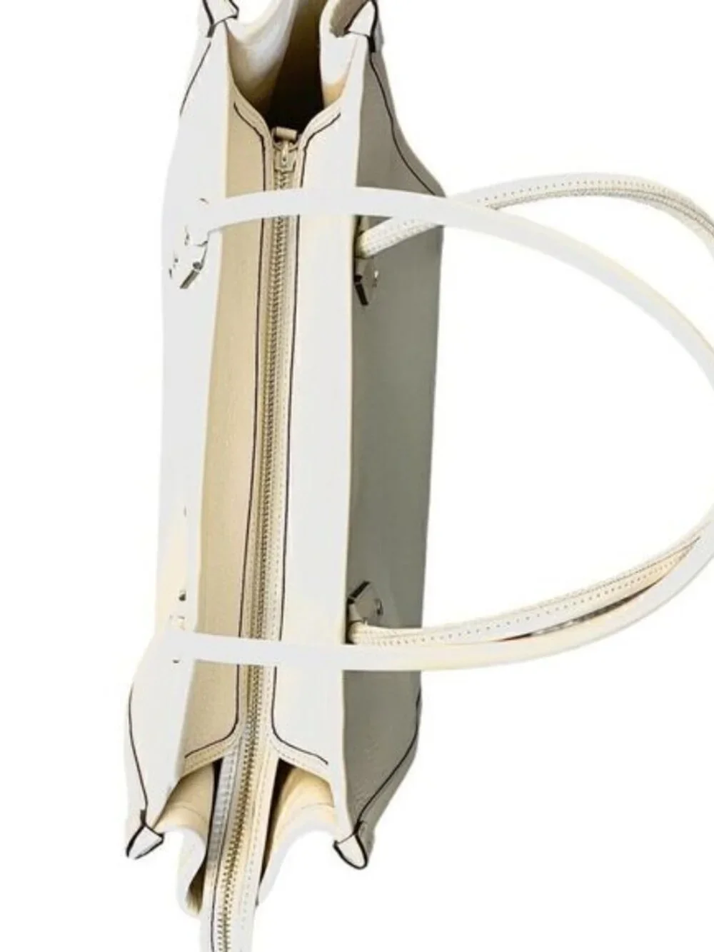 Kate Spade Ella Large White Leather Logo Tote New Without Tags
